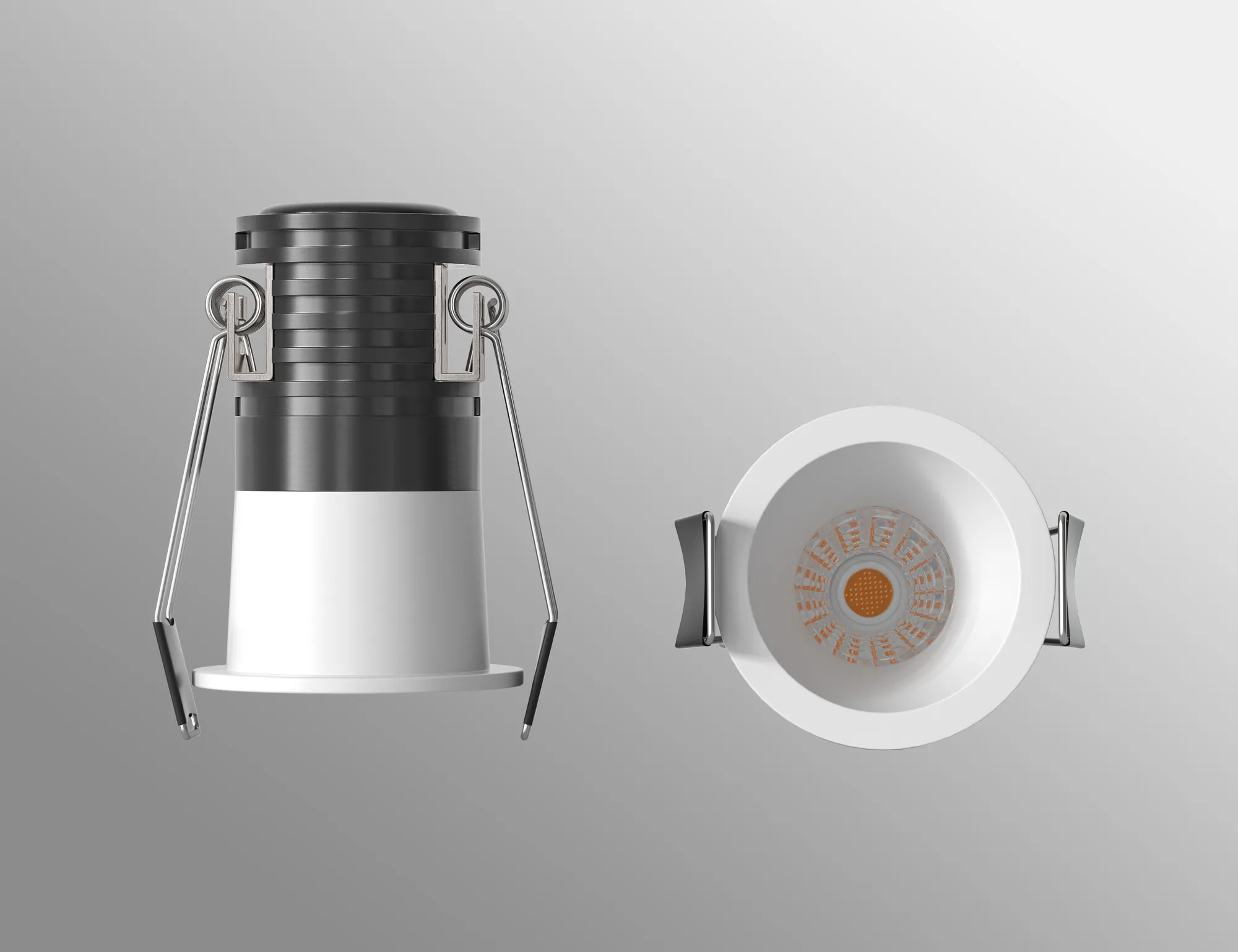 Cane Recessed Ceiling Luminaires Mantra Fusion Round Recess Ceiling